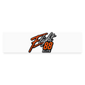 Flight 88 Elite Bumper Sticker - Wordmark - white matte