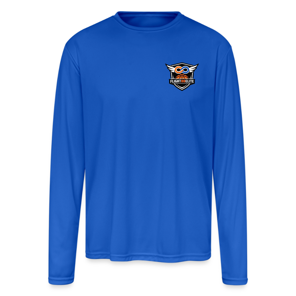 Flight 88 Elite Performance Long Sleeve Tee - royal blue
