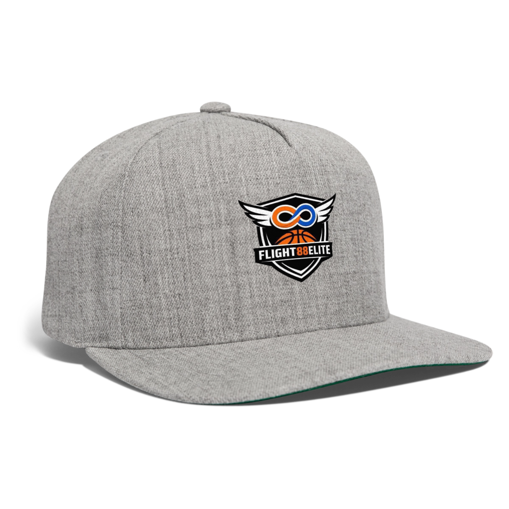 Flight 88 Elite Snapback Baseball Cap - heather gray