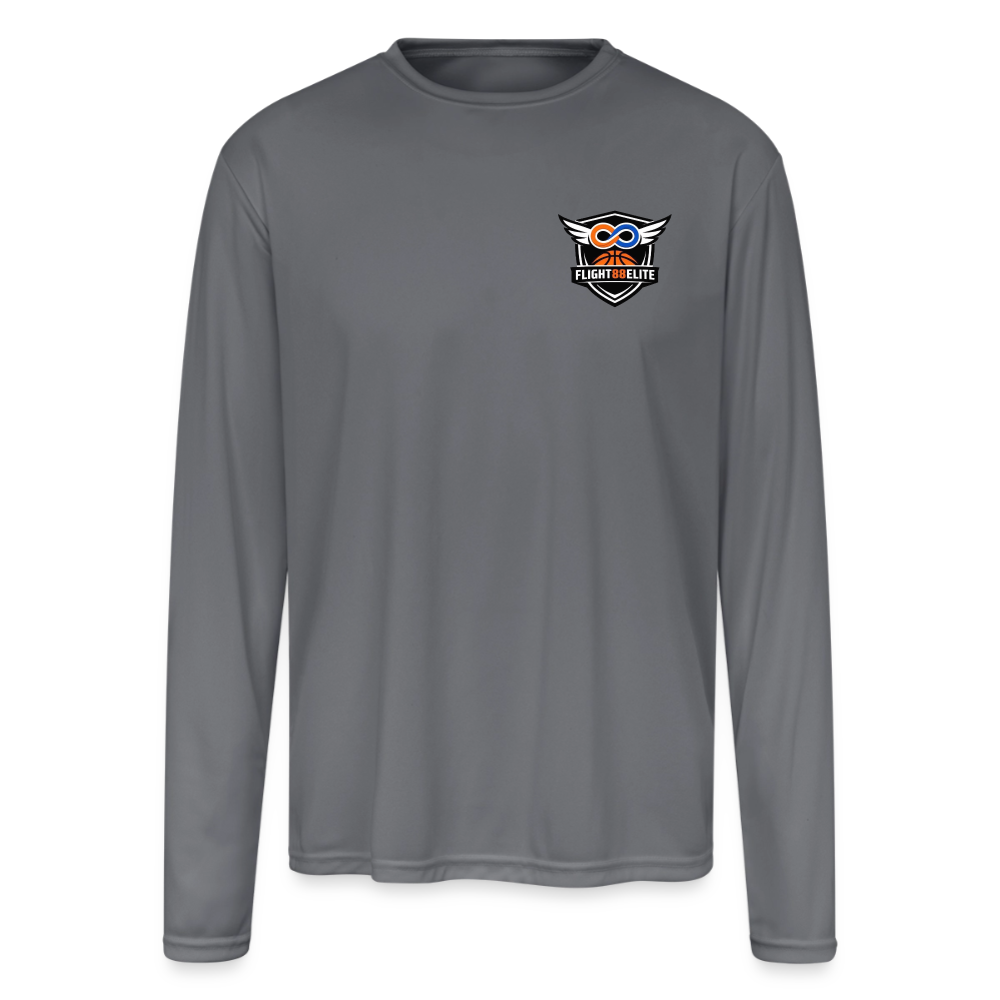 Flight 88 Elite Performance Long Sleeve Tee - gray