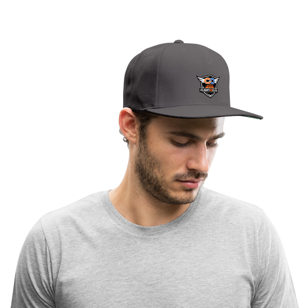 Flight 88 Elite Snapback Baseball Cap - dark grey
