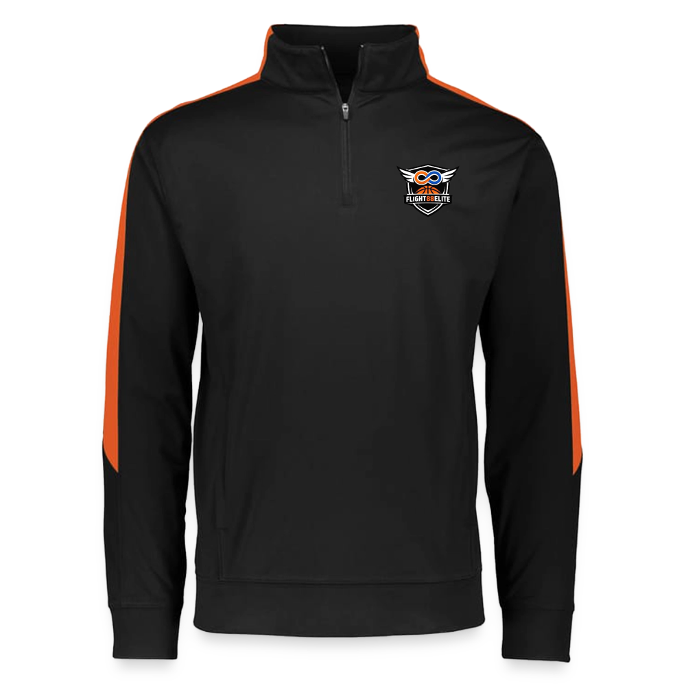 Flight 88 Elite Quarter-Zip Pullover — Augusta Medalist 2.0 - black/orange