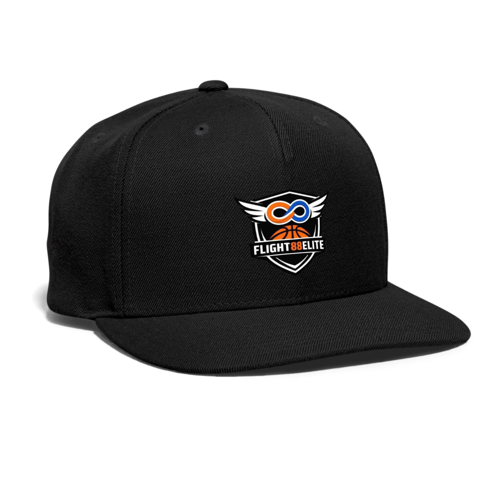 Flight 88 Elite Snapback Baseball Cap - black
