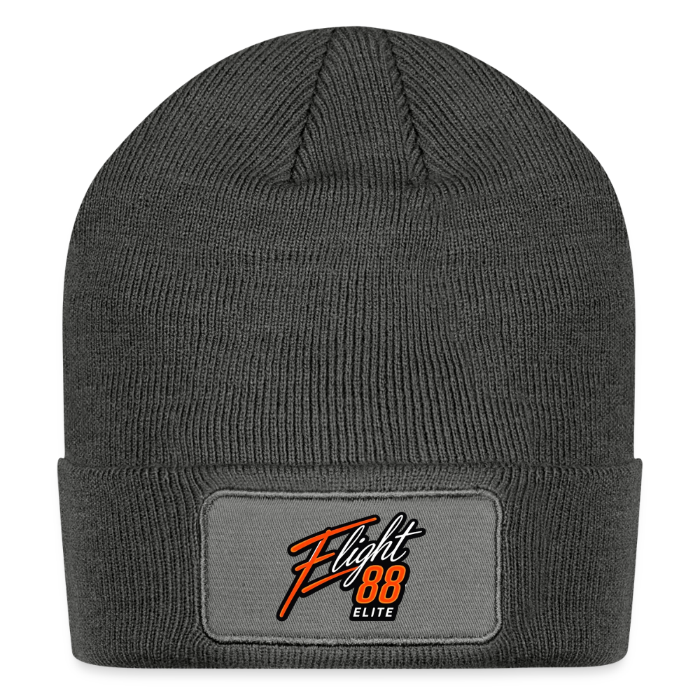 Flight 88 Elite Patch Beanie - charcoal grey