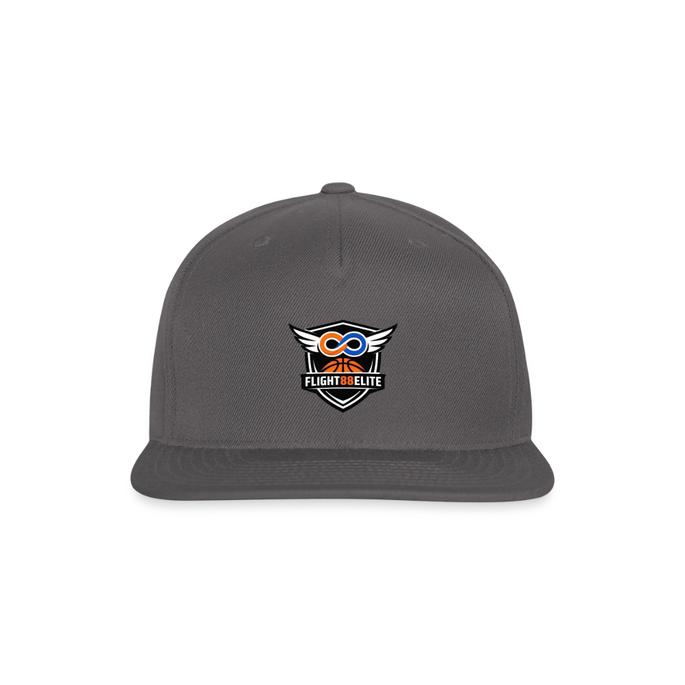 Flight 88 Elite Snapback Baseball Cap - dark grey