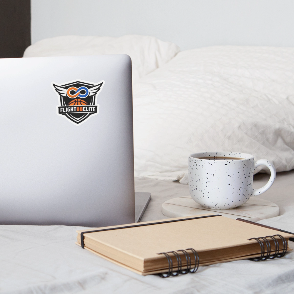 Flight 88 Elite Vinyl Sticker — Primary Logo - white matte
