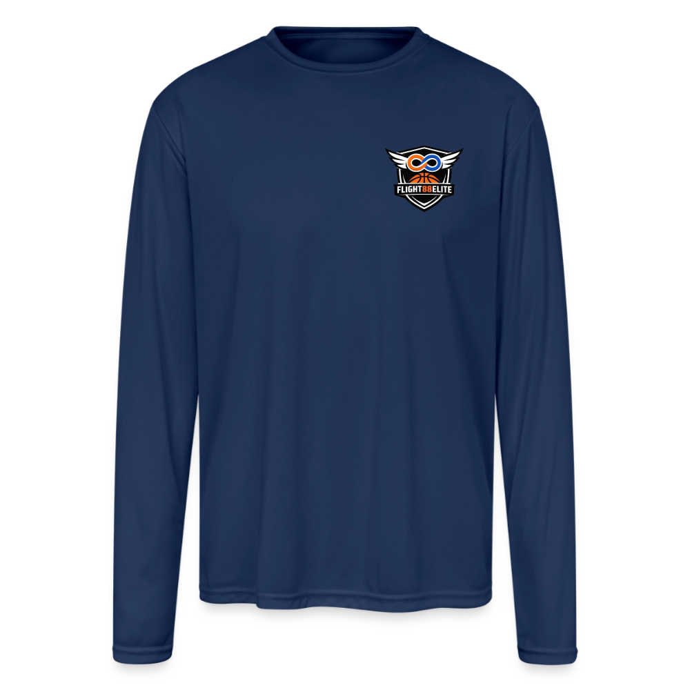 Flight 88 Elite Performance Long Sleeve Tee - navy