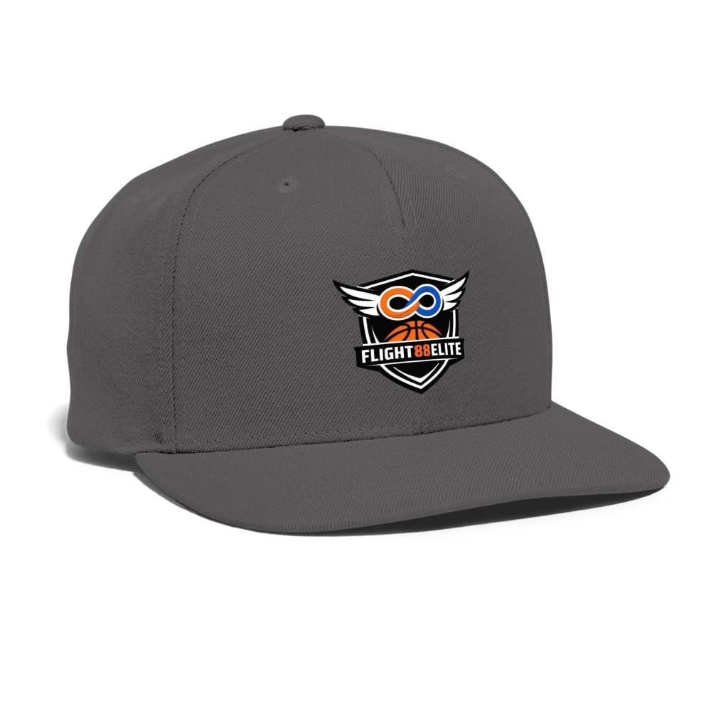 Flight 88 Elite Snapback Baseball Cap - dark grey