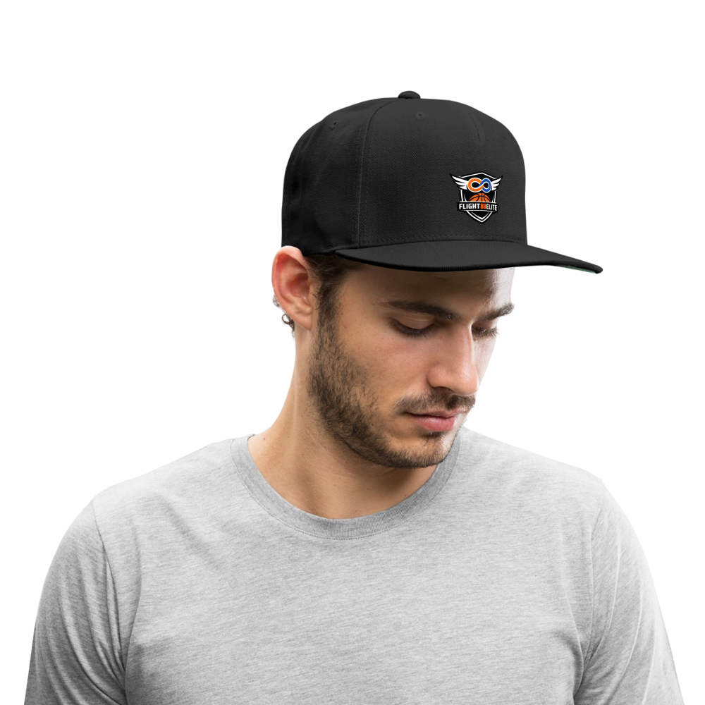 Flight 88 Elite Snapback Baseball Cap - black