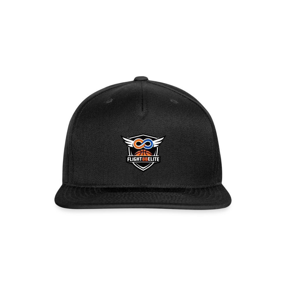 Flight 88 Elite Snapback Baseball Cap - black