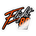 Flight 88 Elite Vinyl Sticker - Wordmark - transparent glossy