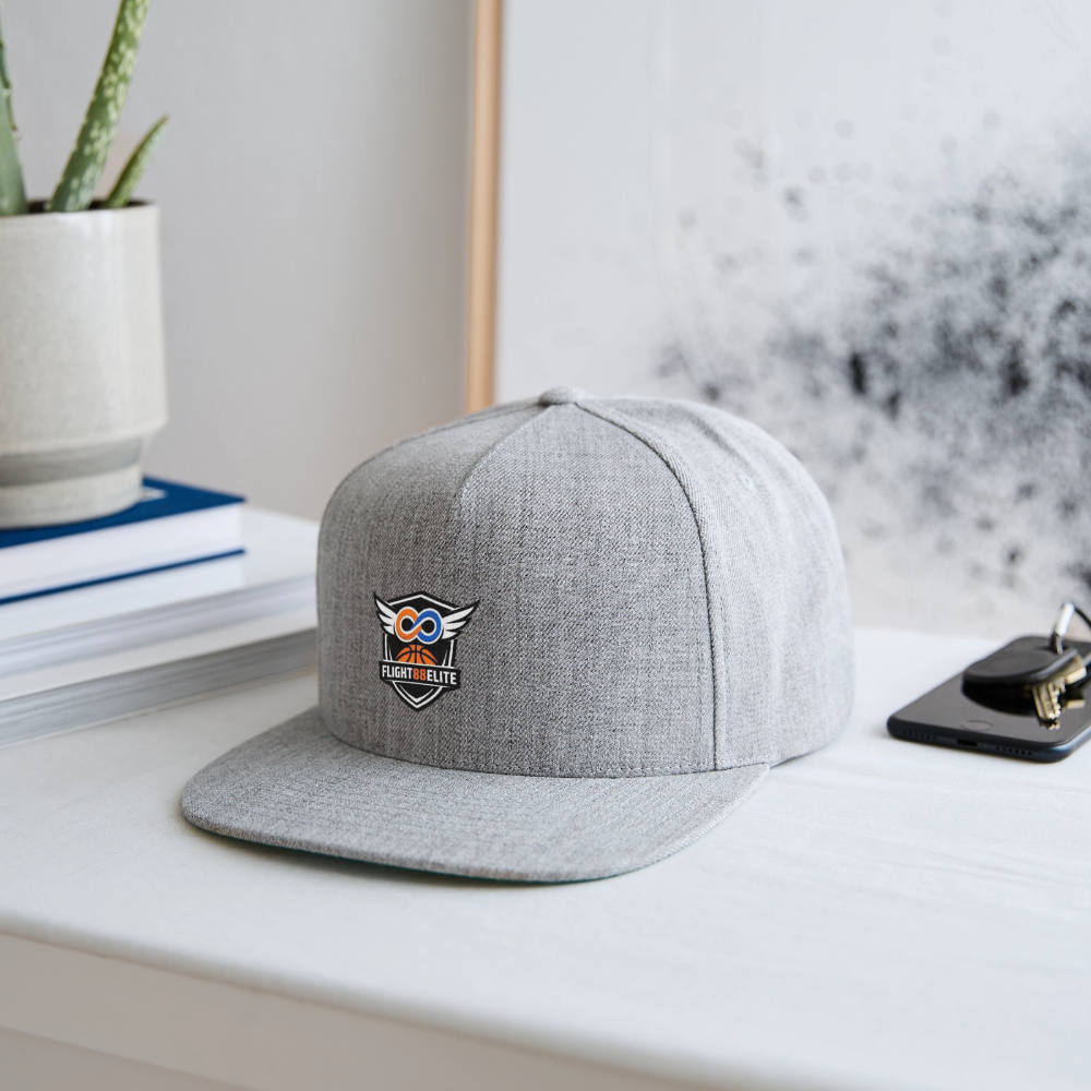 Flight 88 Elite Snapback Baseball Cap - heather gray