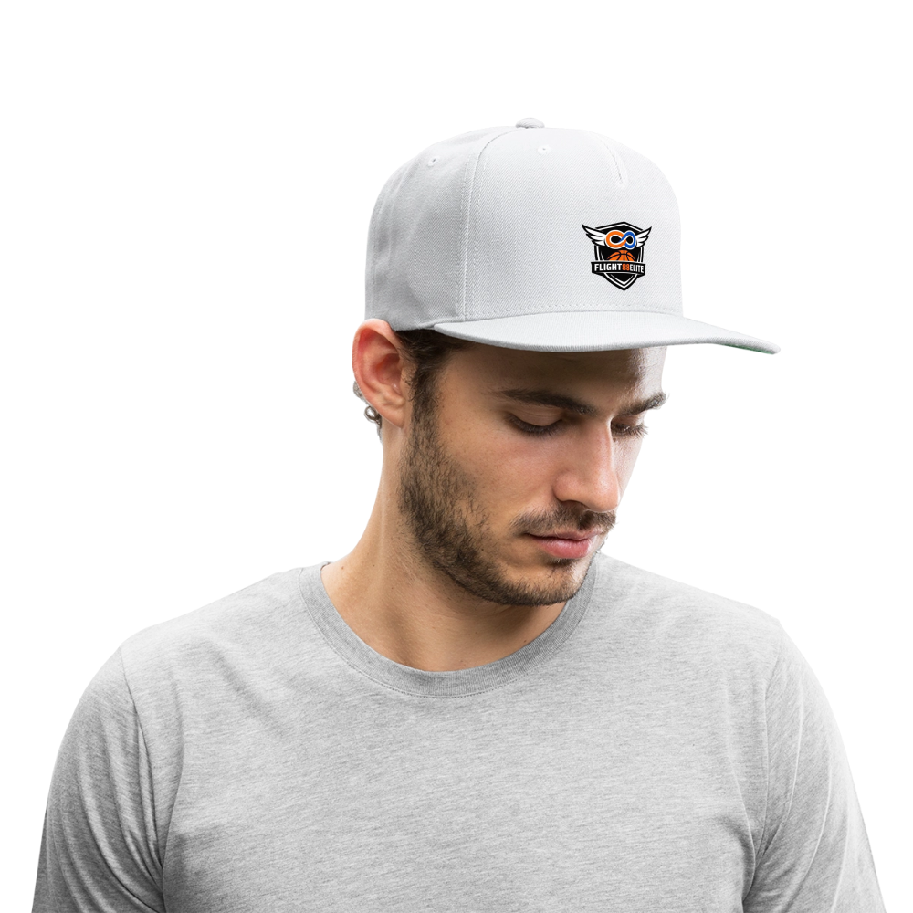 Flight 88 Elite Snapback Baseball Cap - white
