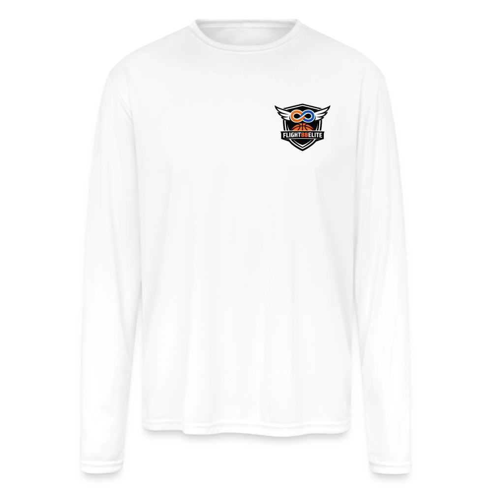 Flight 88 Elite Performance Long Sleeve Tee - white
