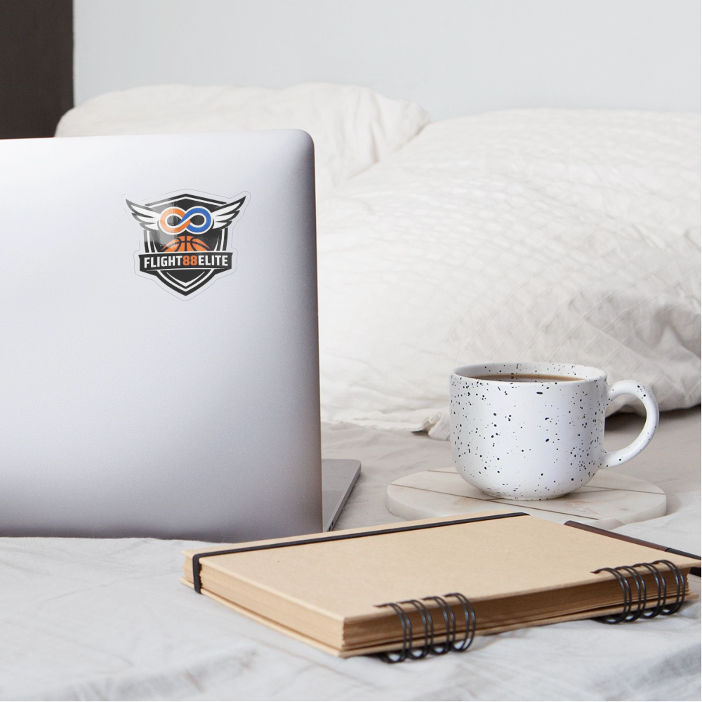 Flight 88 Elite Vinyl Sticker — Primary Logo - transparent glossy