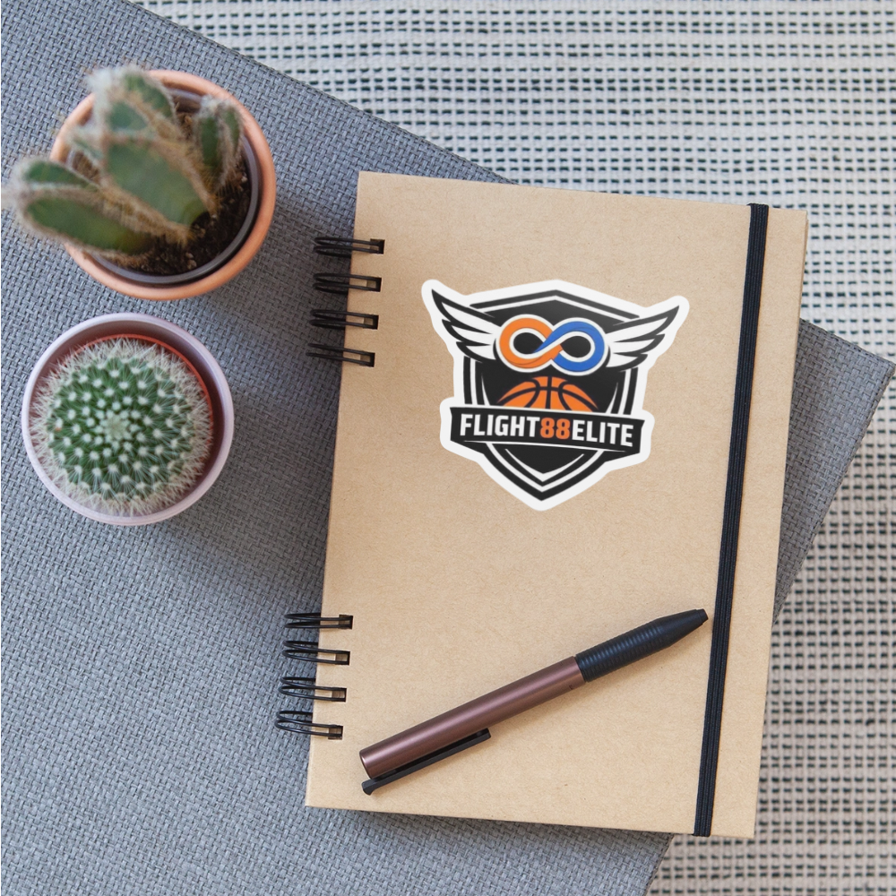 Flight 88 Elite Vinyl Sticker — Primary Logo - white matte