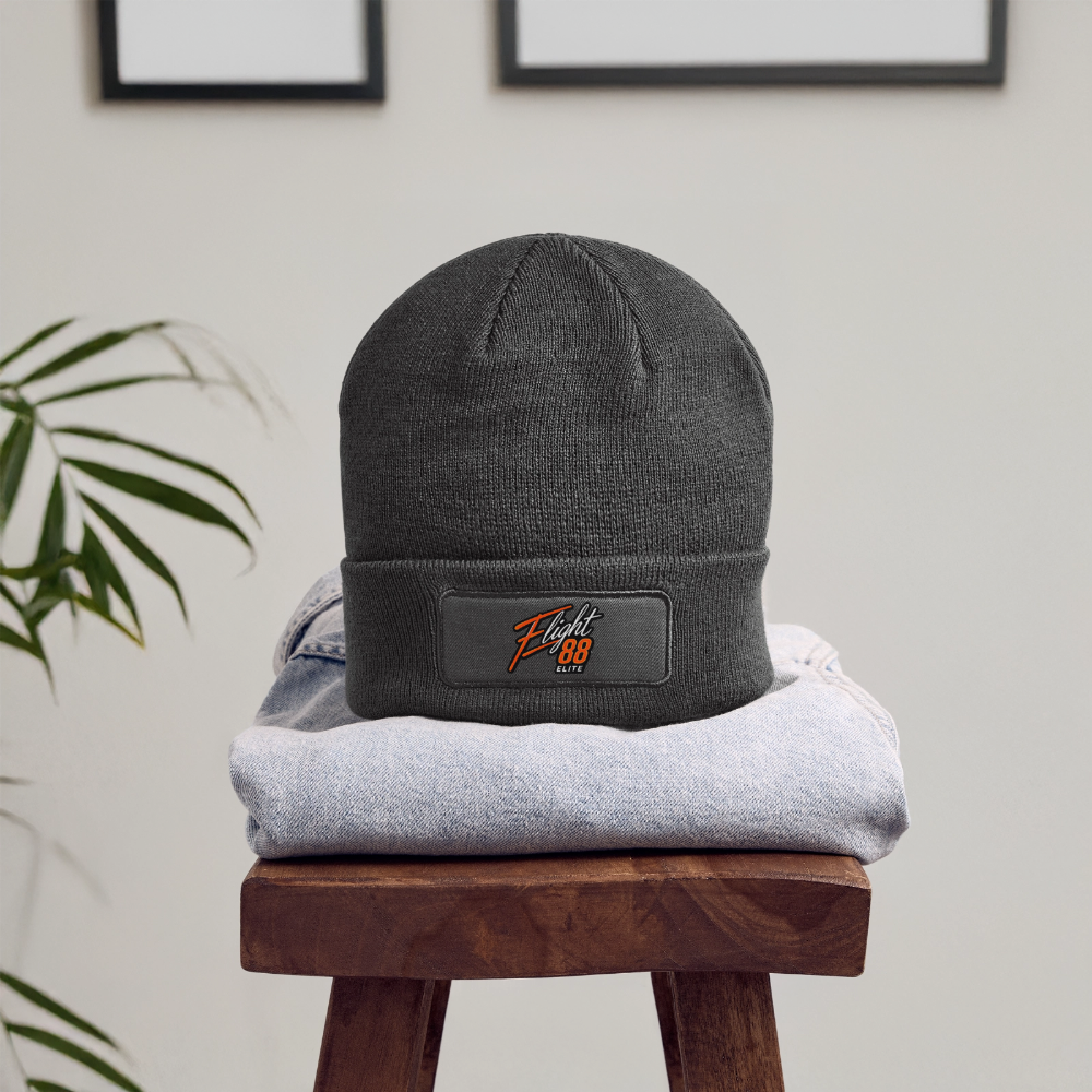 Flight 88 Elite Patch Beanie - charcoal grey