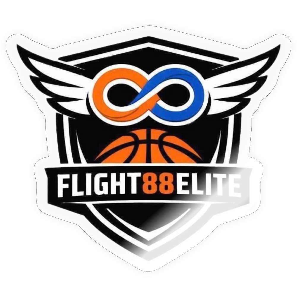 Flight 88 Elite Vinyl Sticker — Primary Logo - transparent glossy