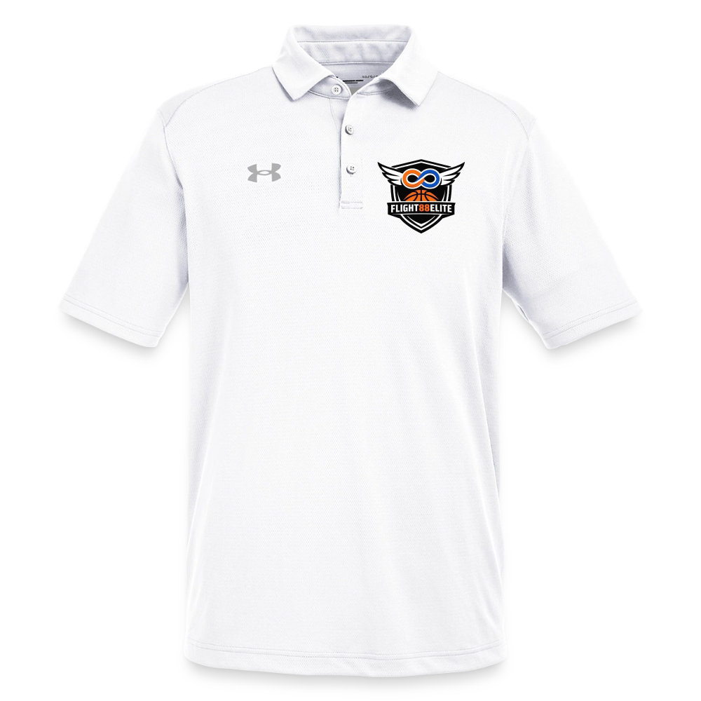 Flight 88 Elite Tech Polo — Under Armour - white/gray